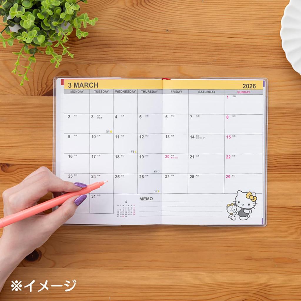 Sanrio B6 Ежедневник 2026 Snoopy Бумажный Октябрьское Начало Планировщик Календарь Дневник 623016