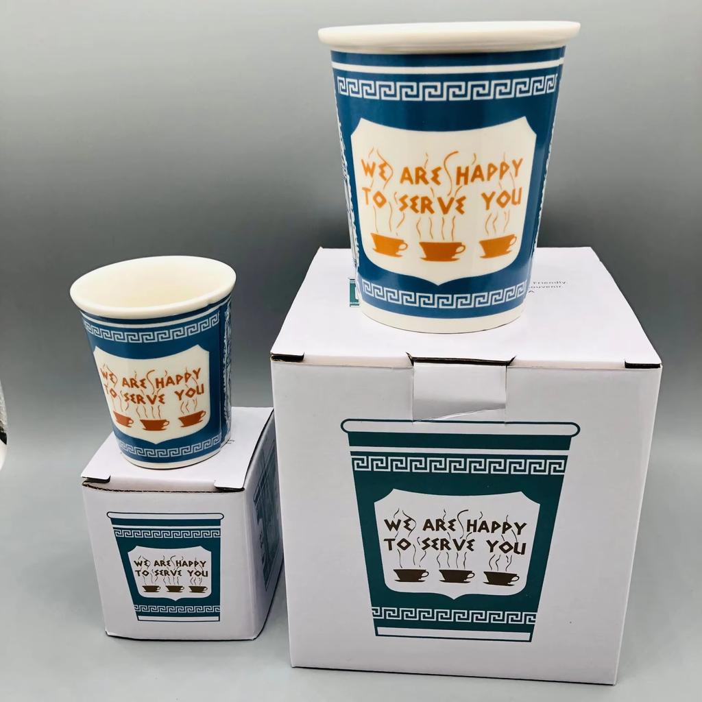 Керамическая чашка для кофе NY Cup объемом 90/280 мл Мы с радостью предоставим вам любимое кафе Нью-Йорка для домашнего использования, подарочные сувениры для напитков