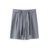 Li Ning Sports Basketball Series однотонные повседневные свободные шорты мужские шорты Shark-Gray AKSR261-1