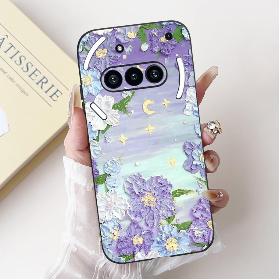 Чехол для Nothing Phone 3A A059 Милый Мультяшный Панда Астронавт Мягкий Силикон Матовый Черный Чехол Для Nothing Phone3a Pro A059P Fundas