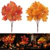 Artificial Maple Leaf Flower Vase Decor Simulation Maple Leaves Halloween Thanksgiving Day Decoration Home Decor