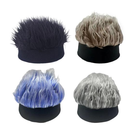 Cosplay Wig Hat Beanie Cap Super Soft High Elastic Breathable Indoor Outdoor Holiday Party Knitted Beanie Hat