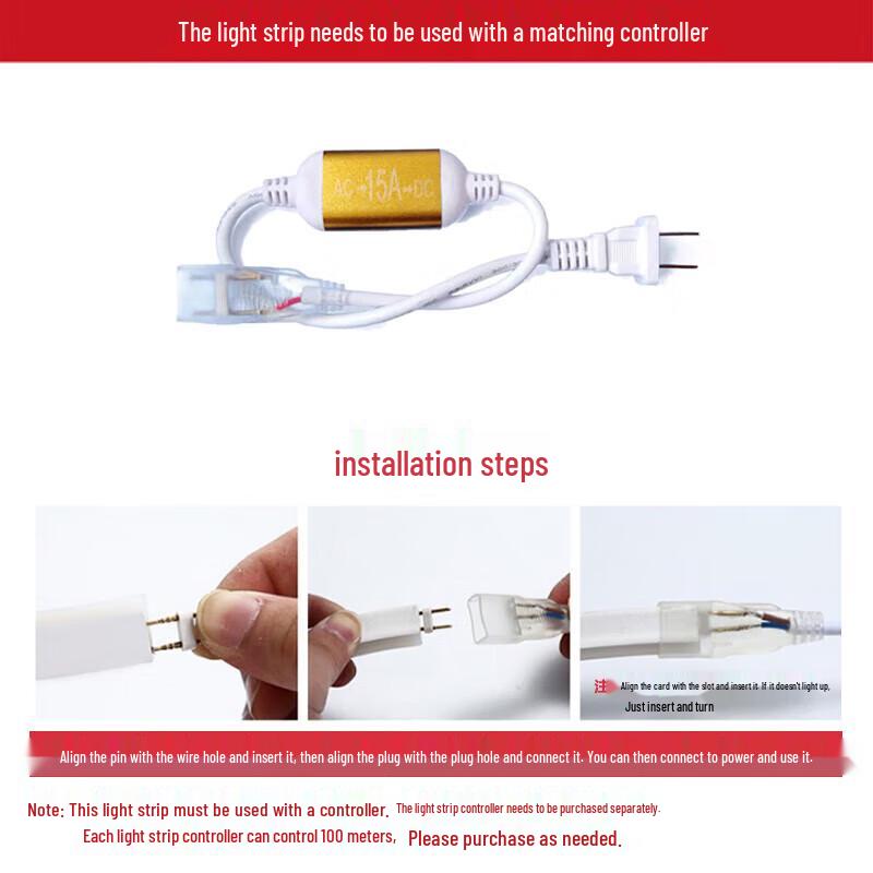 Высокояркая гибкая светодиодная лента Beigong 220 В