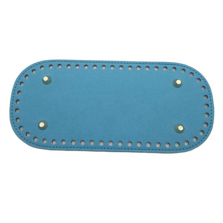 22*10 см Овальное дно для вязаной сумки Аксессуары для сумки из ПУ кожи Ручная работа Дно для сумки DIY Вязаное крючком дно сумки Однотонная деталь сумки