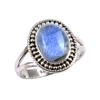 Натуральный лабрадорит драгоценный камень 925 пробы серебро ювелирное кольцо р.7.5 Q2K06