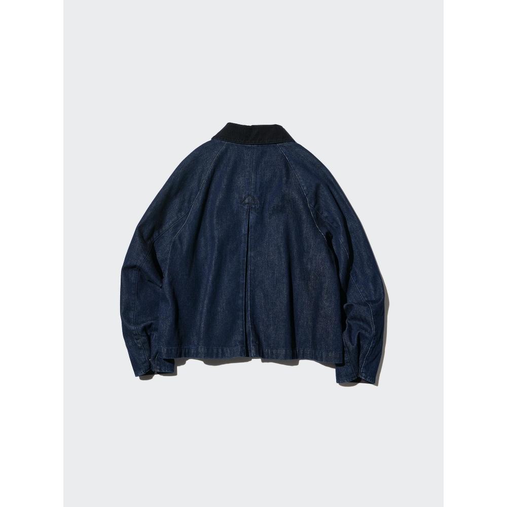 Uniqlo Японская утилитарная короткая джинсовая куртка