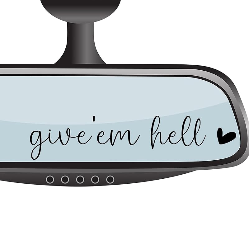 4 xJust Breathe Rear View Mirror Sticker,Rearview Mirror Decal,Car Accessories For Women,Motivational Stickers,Water Bottle Laptop Bumper Tumblers