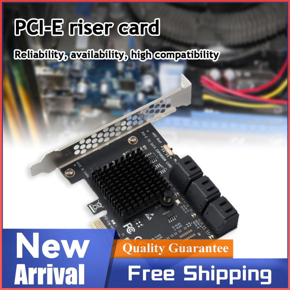 Карта расширения PCIe SATA PCI E X1/X4/X8/X16 на 6 портов SATA3.0 Адаптер PCIe SATA Контроллер PCI Express Мультипликатор для Windows