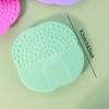 Силиконовая кисть для очистки косметической щетки для мытья макияжа Коврик для чистки геля Основа для чистки кистей для макияжа Подушечка для чистки Скрабовая доска