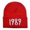 Embroidery flower knitted hat digital wool hat outdoor cycling pullover hat