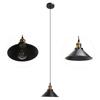 Wrought Iron Ceiling Lamp Simple Retro Industrial Style E27 Black Metal Cage Wrought Iron Hanging