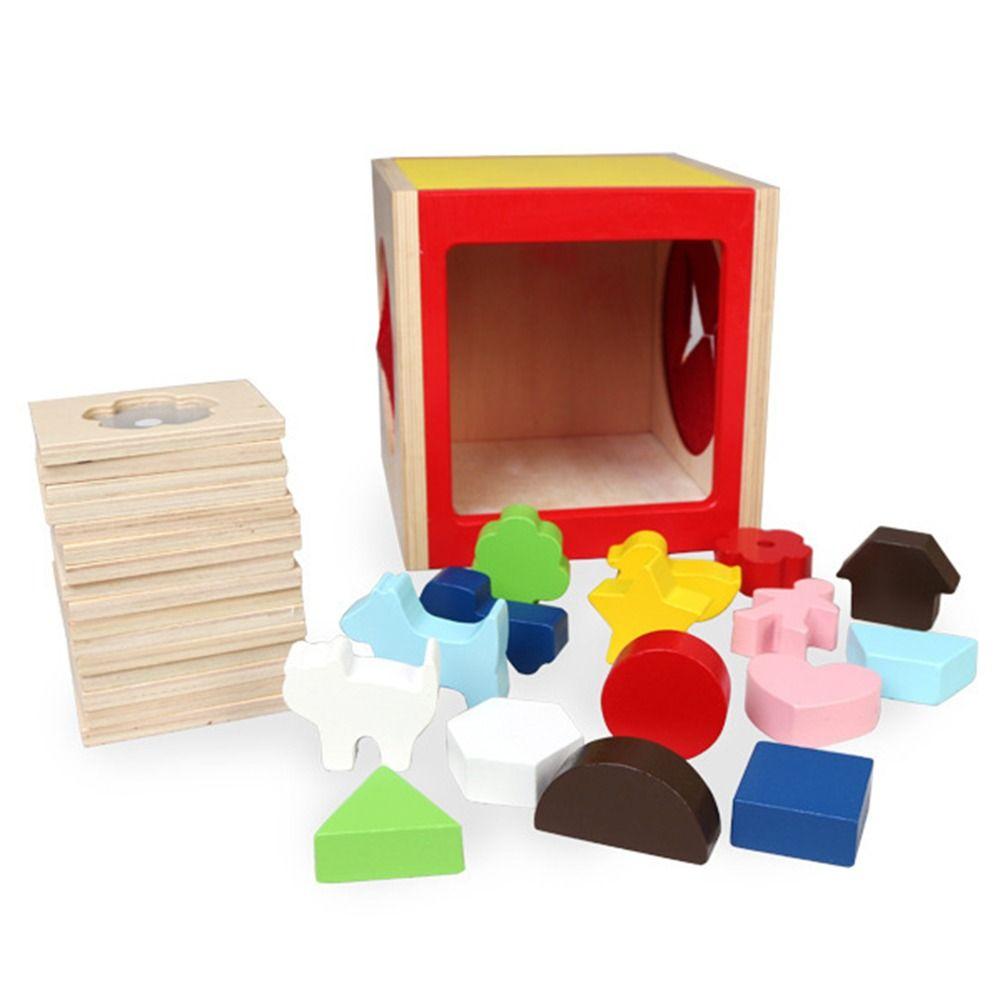 Early Learning Shape Sorter Toy Educational Geometric Shape Puzzle Pieces Baby