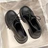 British Style Platform Small Leather Shoes Women's 2025 New Spring Versatile College Style High-heeled Single Shoes Loafers Ins Tide