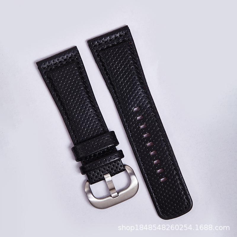 Pinhole Seven Friday Real Cowhide Strap First Layer Calfskin 28Mm/Watch Accessory, Comfortable To Wear