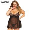 Summer Women's Nightgowns Plus Size Sleepshirts Halter Neck Lingerie Sexy Lace Nightgowns