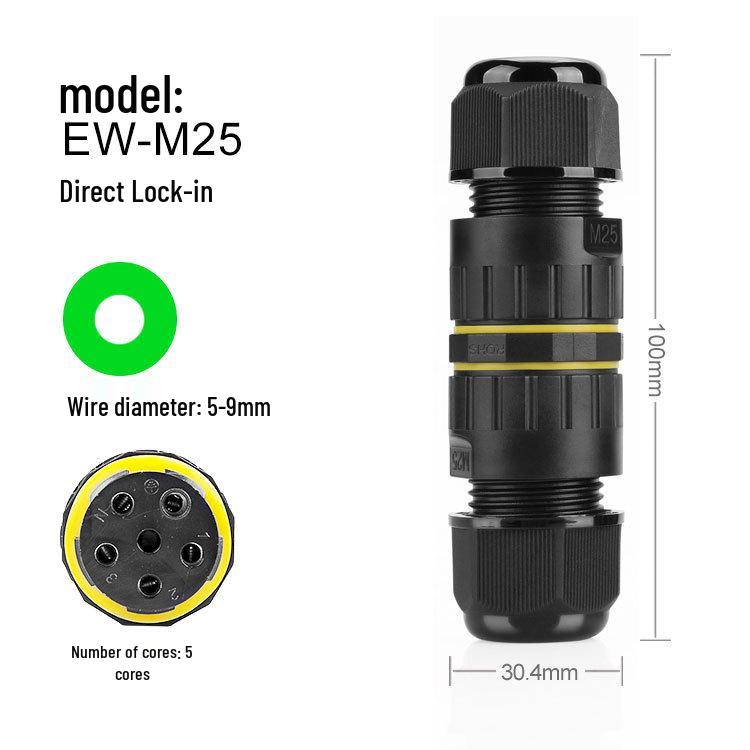 Outdoor Waterproof Screw Lock Wire Connector for Lighting