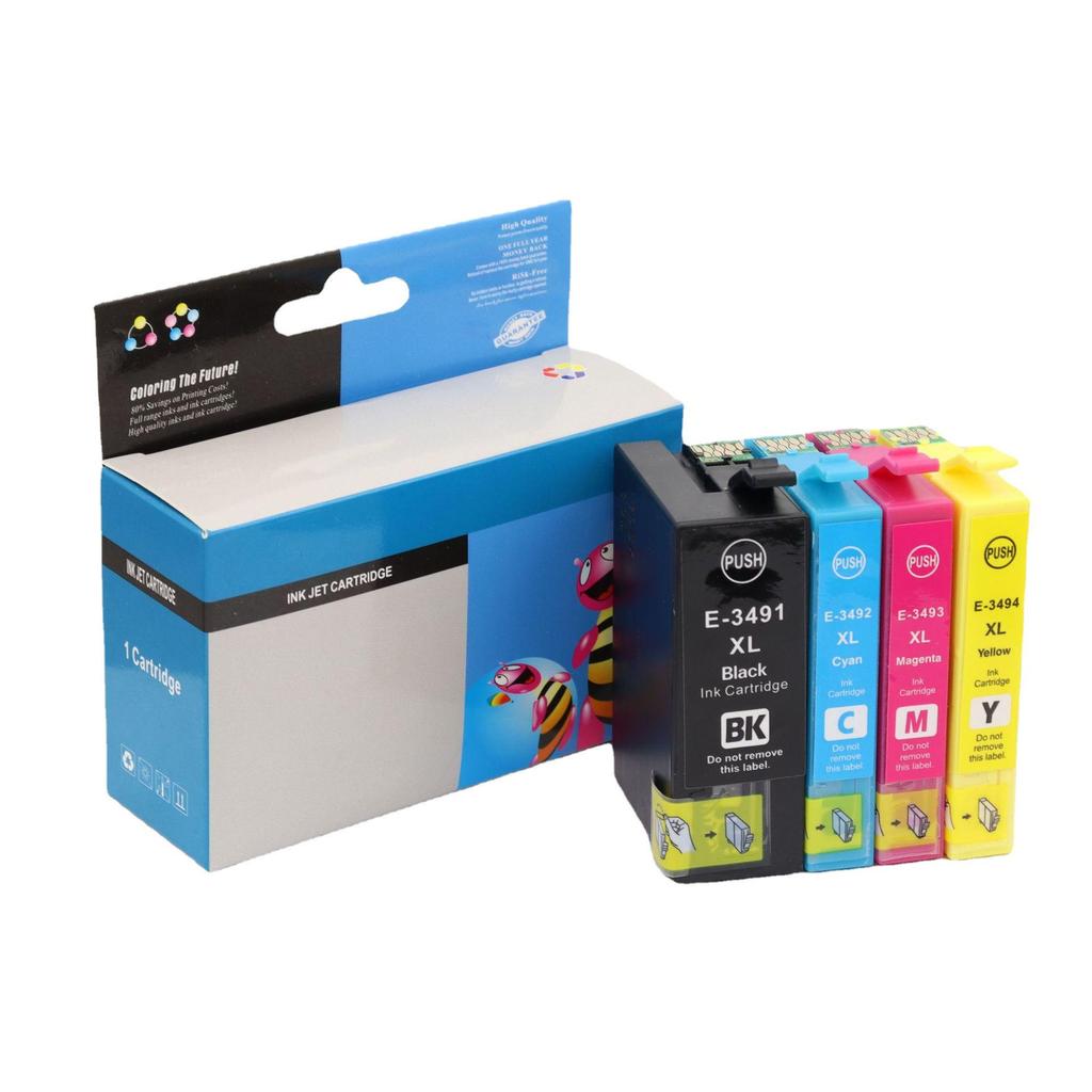 Compatible 34XL Ink Cartridges for Epson WF-3720, WF-3725, WF-3721 (T3491)