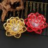 Electronic Flameless LED Lotus Candle Lamp Energy Saving Warm White Light for Home Living Room Table Decor Gift
