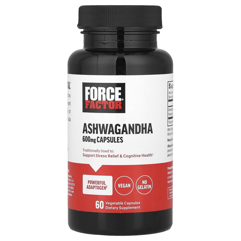 Ashwagandha, 600Mg, 60 Veggie Capsules