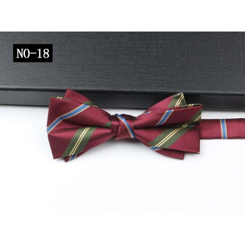 Деловой галстук-бабочка Мужская рубашка Костюм Джентльмен Узор Высококлассный Свадебный Ведущий Банкетный Бант