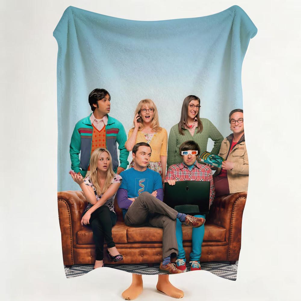 Drama T The B Big B Bang T Theory Throw Flannel Throw Blanket Suitable for Sofa Living Room Bedroom
