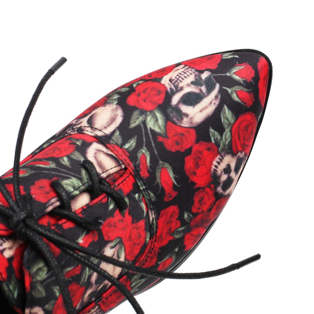 В/Женские туфли на высоком каблуке, туфли на одной платформе, с модными принтами, на толстом каблуке, на большой шнуровке, на низком каблуке, всесезонная обувь.