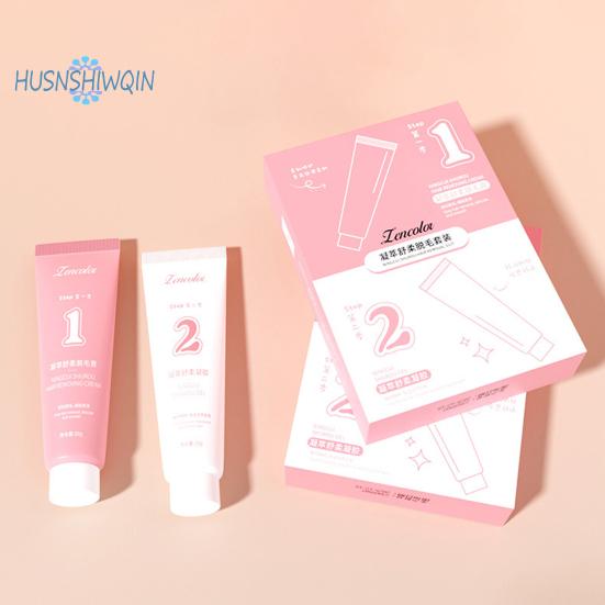 Набор кремов для депиляции - 1 комплект, успокаивающий гель, растительный экстракт, нераздражающий крем для депиляции для мужчин и женщин