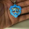 Цинк Цинковый сплав Светящийся кулон Ожерелье Лев Волк Хип-хоп Цепочки на шею Крутое Хэллоуин Ожерелье Вечеринка