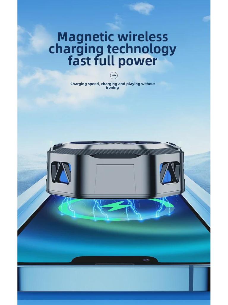 Магнитный радиатор для мобильного телефона X60 с беспроводной зарядкой и бесшумным полупроводниковым быстрым охлаждением