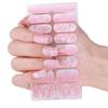 French Tip Gels Nail Strips Glittering Gels Nail Sticker Lovely Nail Polish Strips Gels Nail Wrap Nail Art Sticker