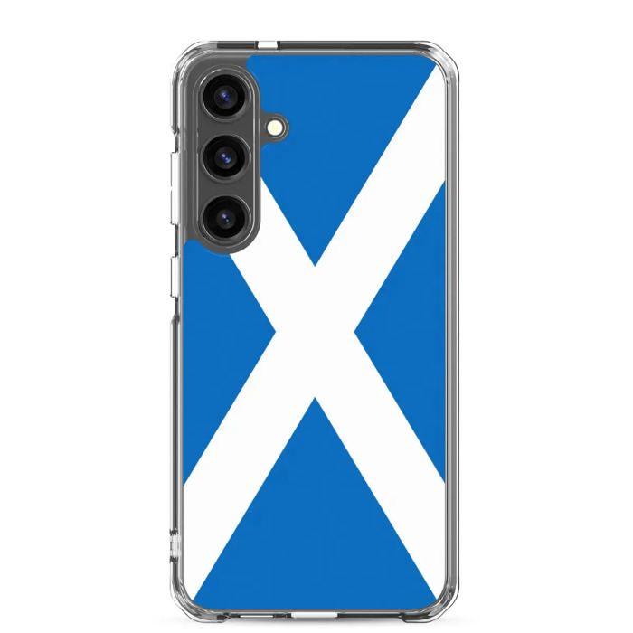 Coque Téléphone - Samsung - Galaxy S24 Ultra - Drapeau Écosse - Souple - Multicolore