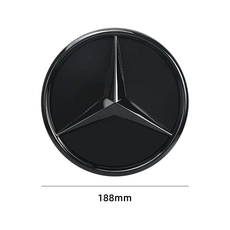 AABIC1 3D 188mm Front Grille Star Logo Emblem Badge For Mercedes-Benz C Class 2014-2018 GLC Car Emblems1