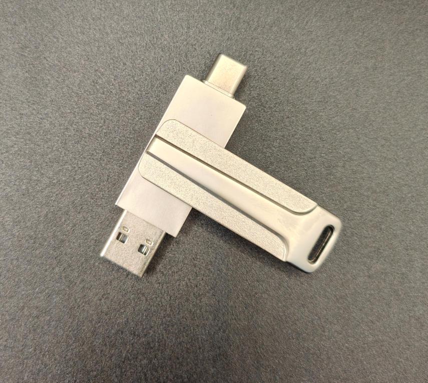 Двух-интерфейсный корпус флеш-накопителя USB-C и Android для мобильных устройств и компьютера