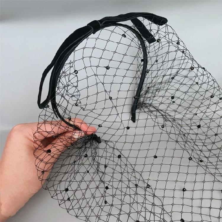 Популярная повязка на голову с вуалью в стиле флэппер, сетчатый головной убор, повязка на голову для женщин, аксессуары для укладки волос для тематического мероприятия, реквизит для косплея