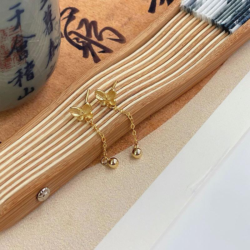 Супер Фея Бабочка Кисточки Серьги Маленькие и Изысканные Серьги В Форме Насекомых Элегантные Серьги