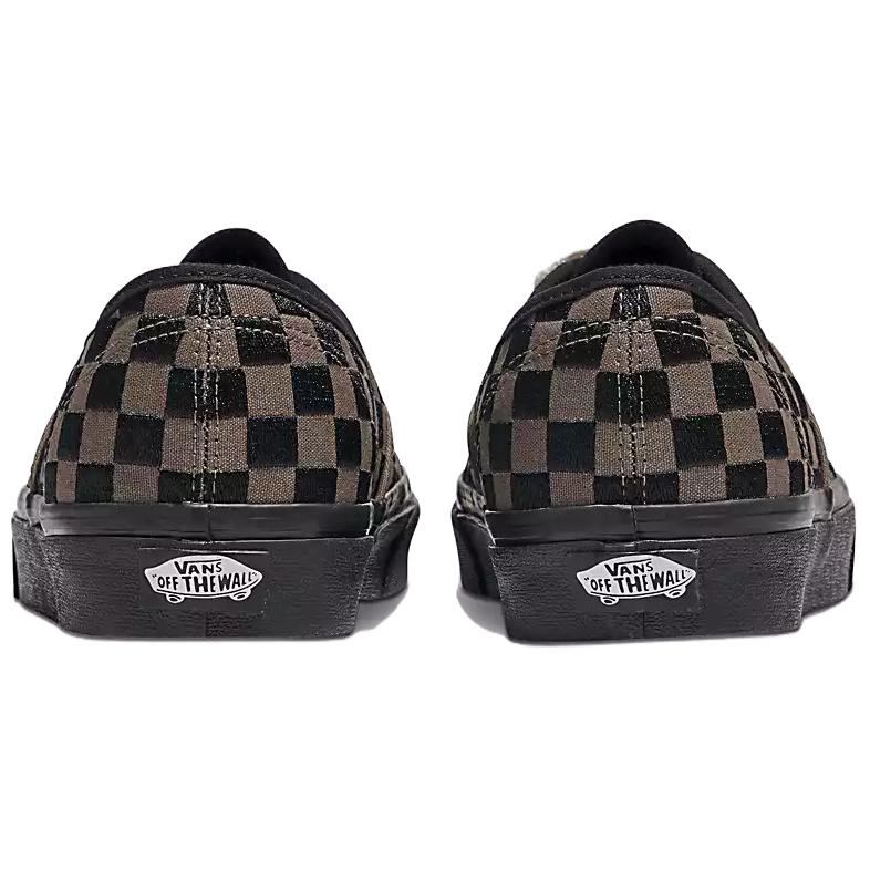 Vans Аутентичная вышитая шахматная доска — черные кроссовки унисекс VN0009PVCJK
