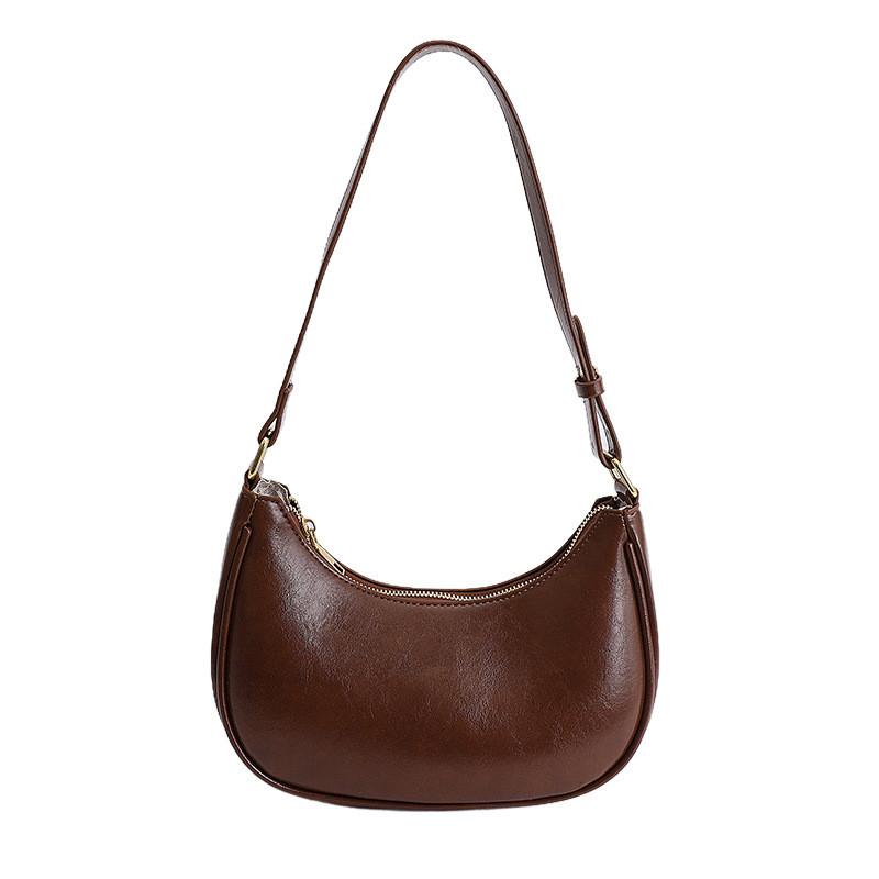 IELGY 2026 Spring Summer New Style Ladies Underarm Female Bag Niche Design Bag Female Solid Color Shoulder Bag Female Dumpling Bag