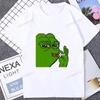 Harajuku Style Funny Cartoon Pepe Frog Emote Graphic Printed T Shirt Short Sleeve Tshirt Loose Streetwear Hipster Soft Unisex Tees