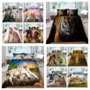 2023 New Style Tiger Bedding Sets Highend Duvet Cover Set Men Single Size Microfiber Bedspread Luxury Home Bedding Clothes
