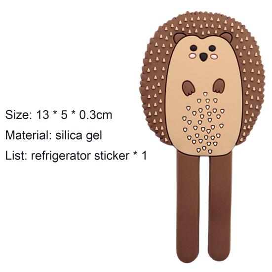 Магнит на холодильник, милая форма животного, силиконовая декоративная наклейка на холодильник, вешалка, крючок для дома
