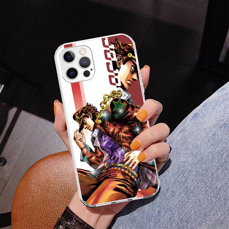 Чехол для телефона JoJo's Bizarre Adventure Аниме Для iPhone 17 Air 16 Pro Max 16E 15 + 14 Plus 11 12 13 Mini 7 8 SE Подарок Печатная крышка Fund