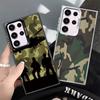 Camouflage Military Pattern Soft Phone Case for Samsung Galaxy S24 S25 FE S26 Edge S23 Ultra S22 Plus S21 + Shockproof Cover Bac