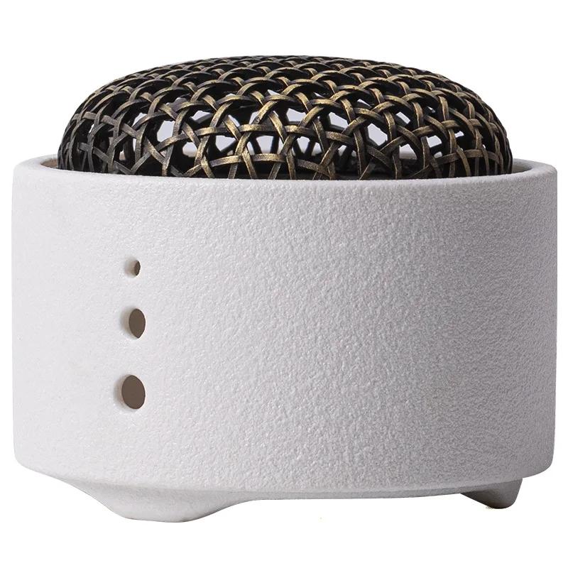 Креативная керамическая пластина, курильница из сандалового дерева, агарового дерева, украшения для ароматерапии для спальни, катушка для домашнего использования, украшение для дома