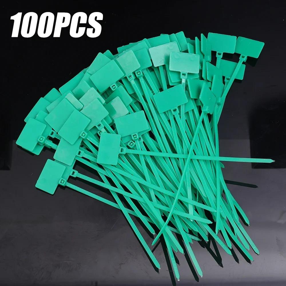 100Pcs Self-locking Cable Ties Colorful Cable Winder Durable Nylon Ties for Home Office