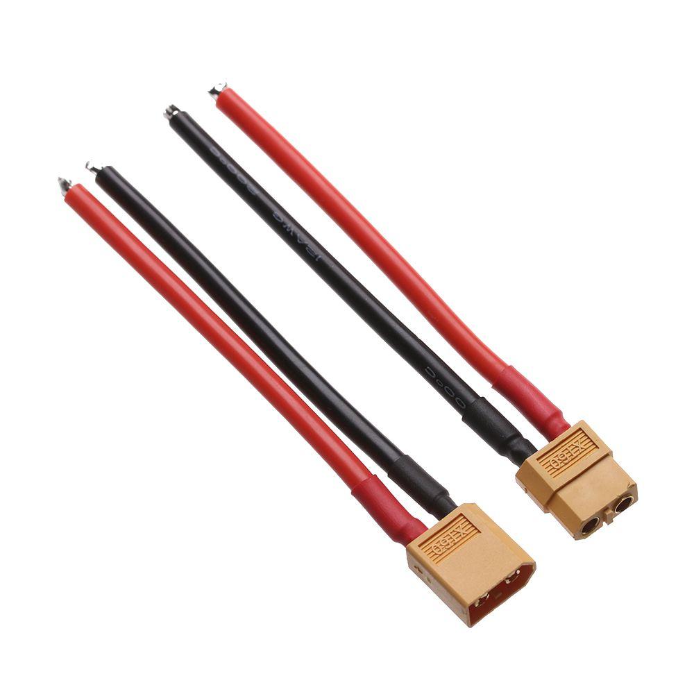 Silicone Wire XT60 Connector Plug Female / Male 10CM/15CM Battery Connectors Cable Dual Extension