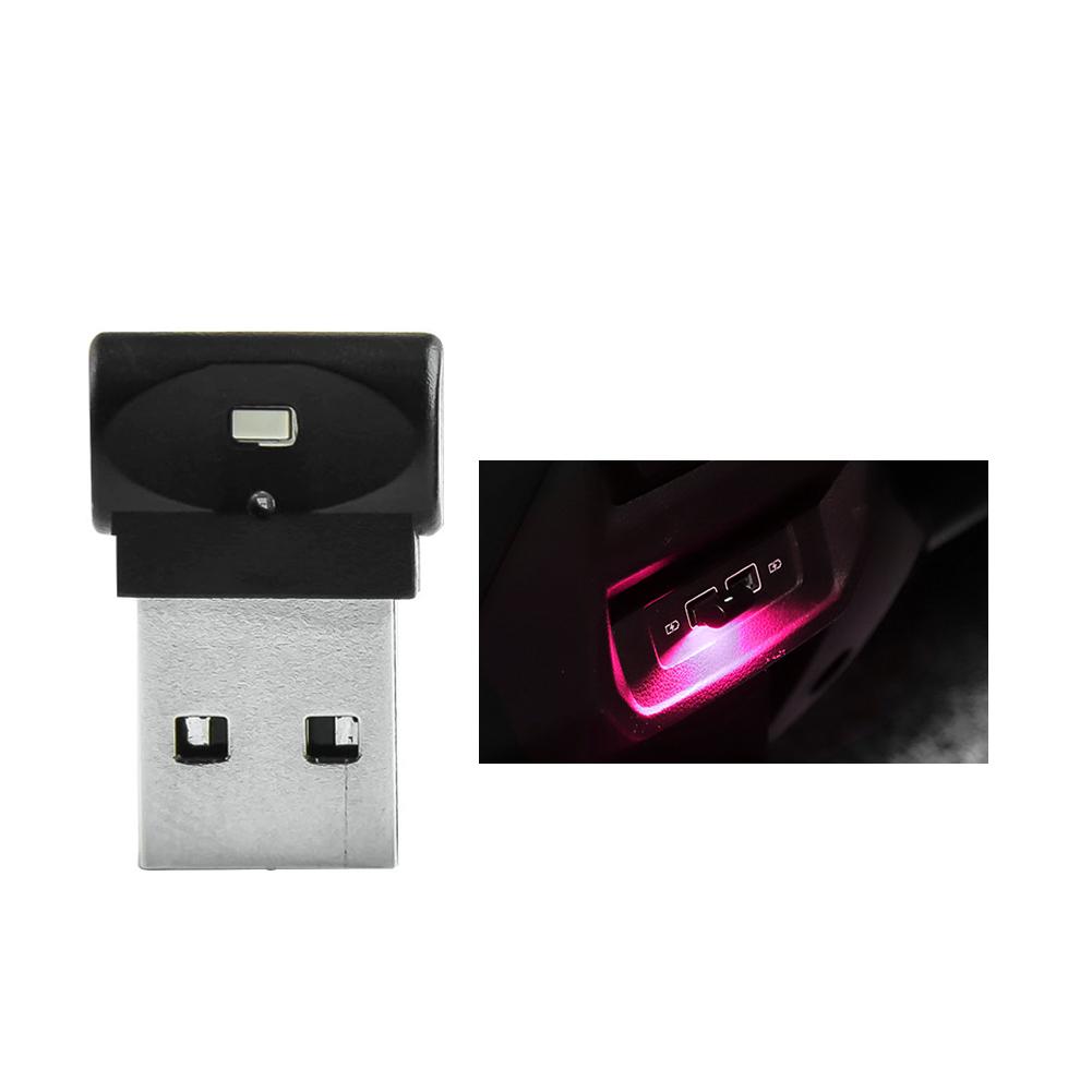 Автомобильный USB-светильник для салона автомобиля, атмосферное освещение, светодиодные сигнальные огни, украшения для автомобильной лампы для чтения