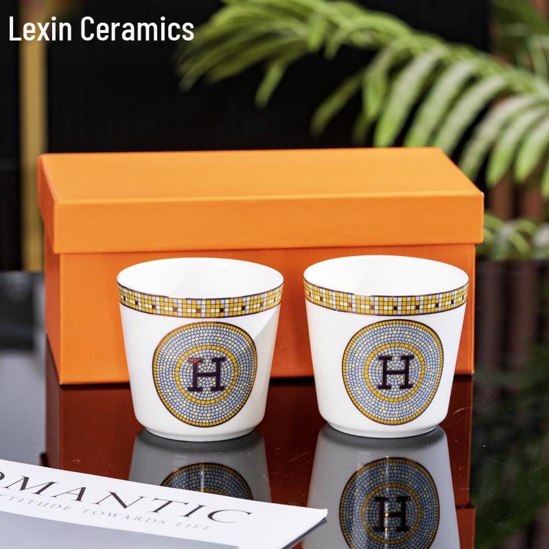 Exquisite European Bone China Mug - Elegant Teacup for Afternoon Tea, High-Value Teahouse Black Tea Cup, Perfect Gift.