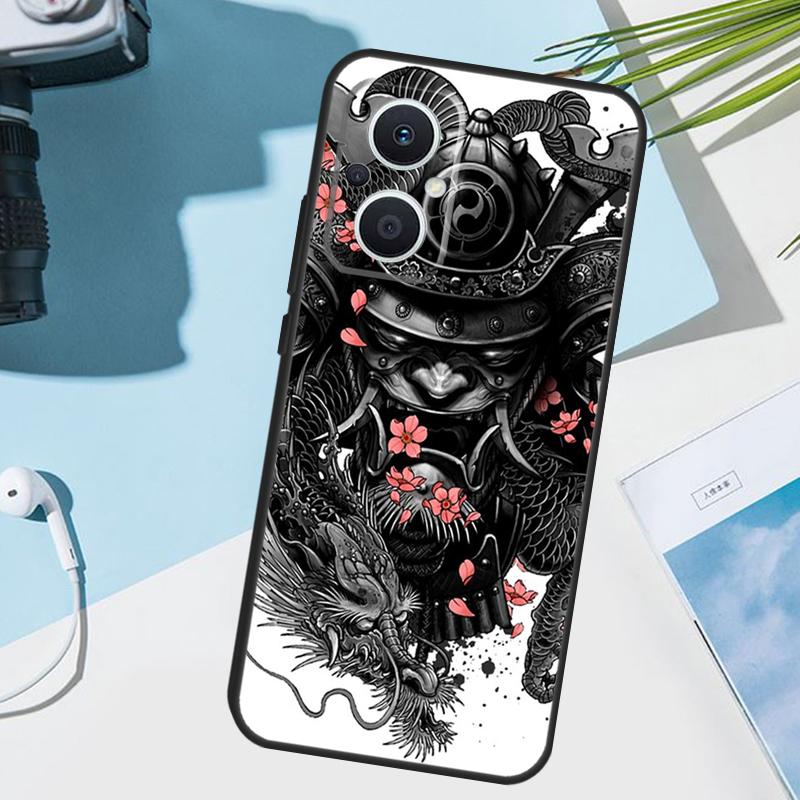 Японская маска Они Хання Чехол для OPPO Reno 14F 13F 12F 11 F 10 12 13 14 Pro 7 8 Lite Чехол для OPPO Find X9 X8 X6 X5 Pro