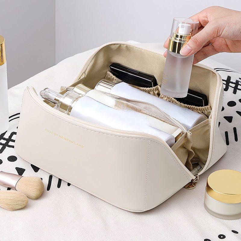 Портативная косметичка большой емкости, дорожная сумка для стирки, мягкий органайзер на молнии, контейнер для хранения, сумки
