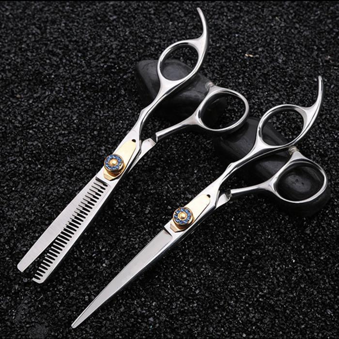 Профессиональные 6-дюймовые ножницы для волос Gem Hair Scissors Haircutting Barber Makas Scisors Hair Cutting Shears Hairdresser Scissors